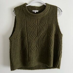 Madewell Olive Green Crewneck Sweater Vest